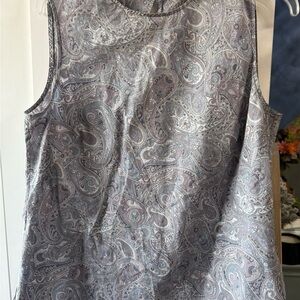 Paisley Sleeveless Top